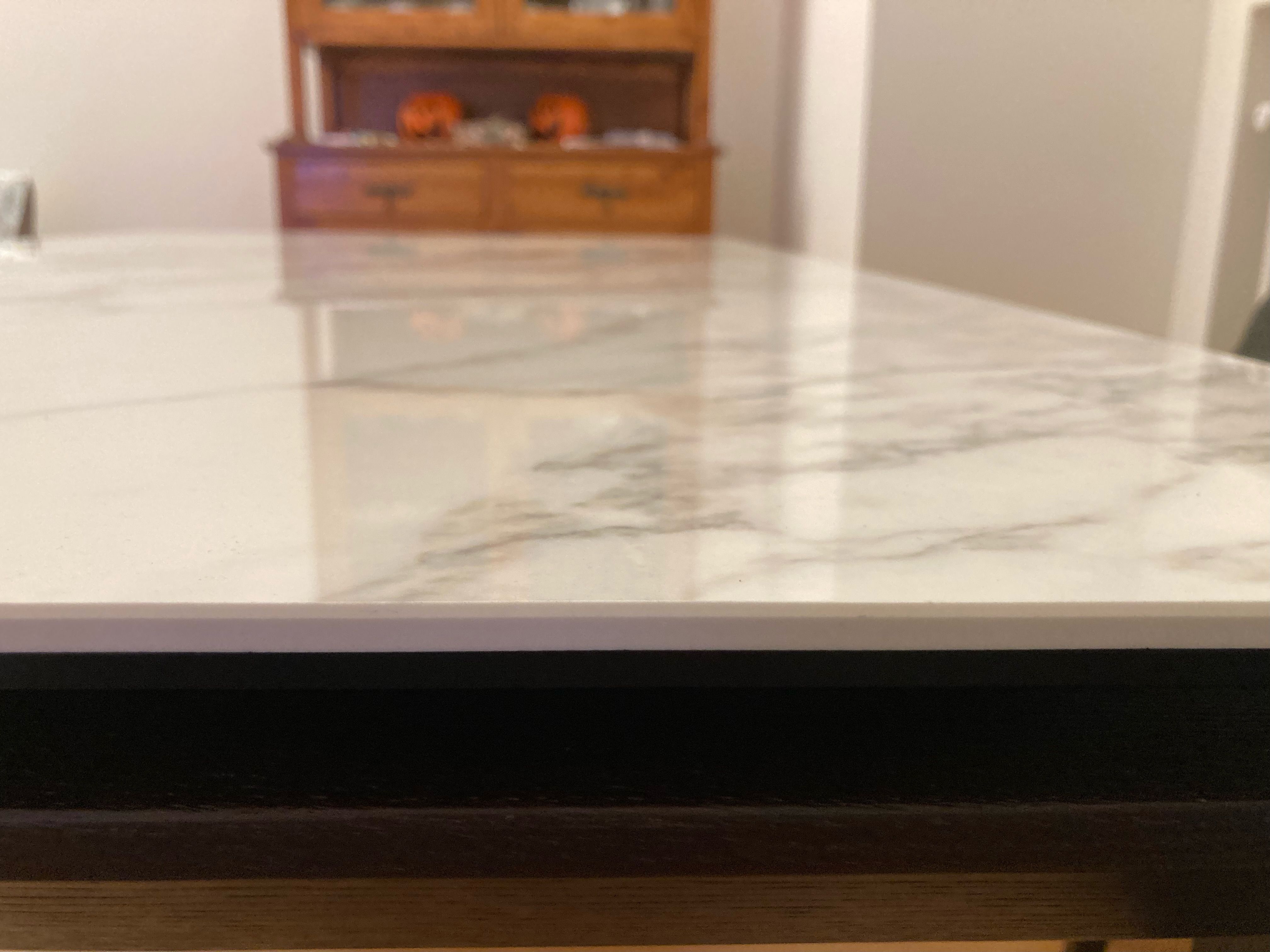 Delta 160 extendable table in white marble 9