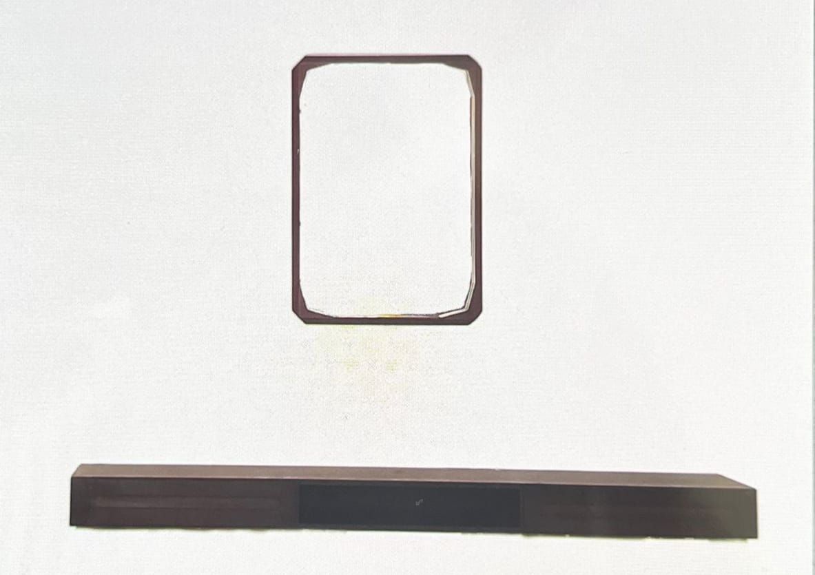 Set consolle da parete e specchio per ingresso (anni '60) Main