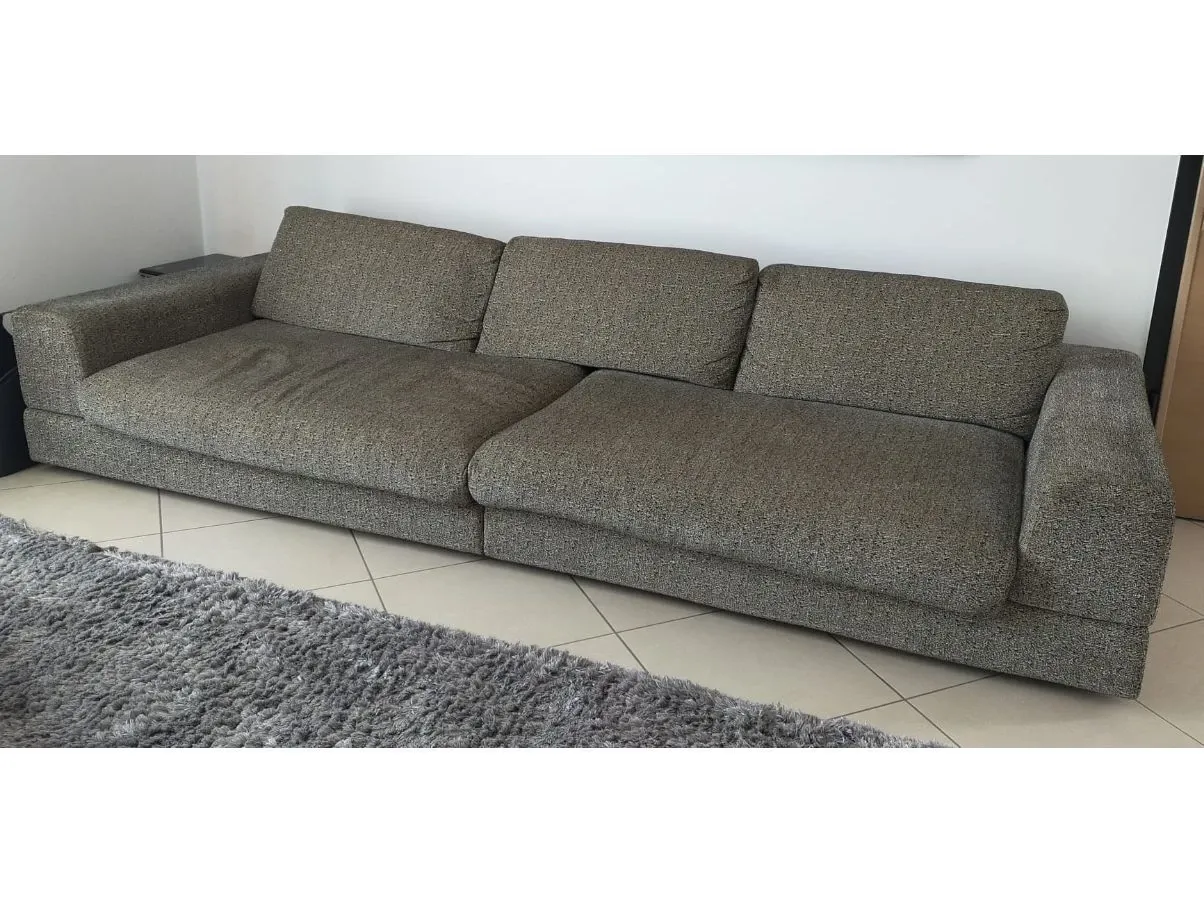 Divano Plat in cotone trapuntato, Arketipo  2