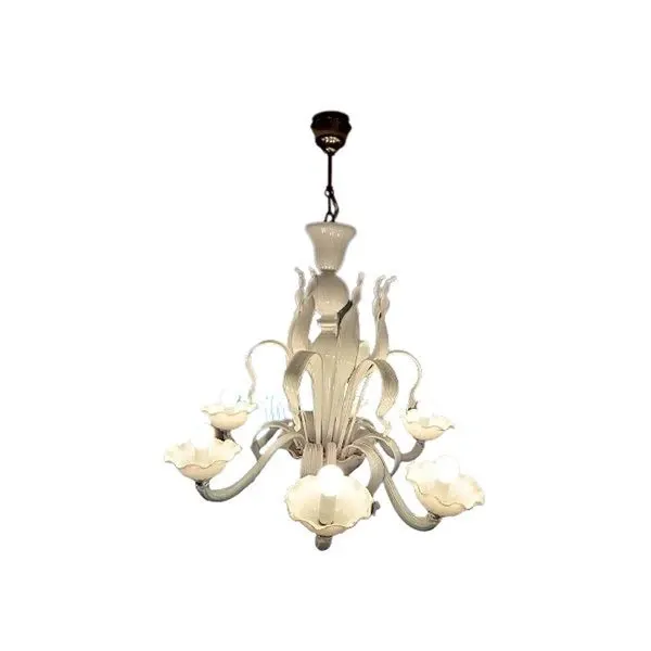 Vintage Murano Glass Chandelier (1980s), image