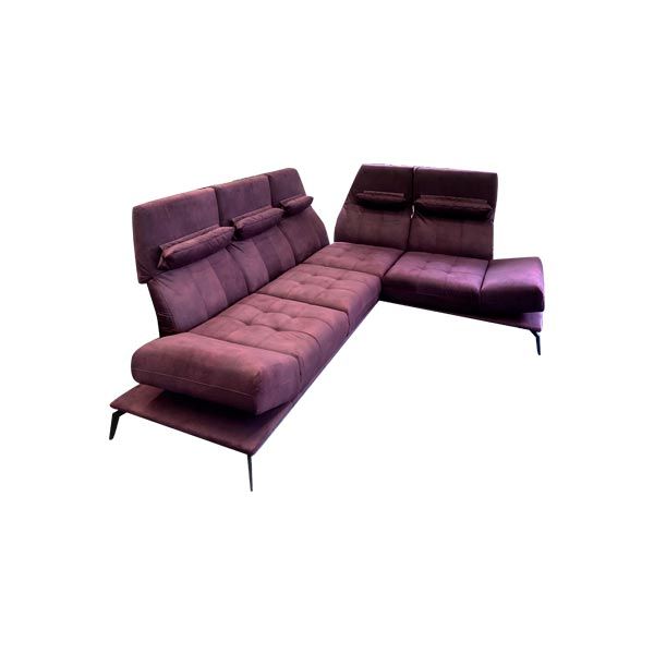 Flavio sofa in burgundy fabric, Wersal image