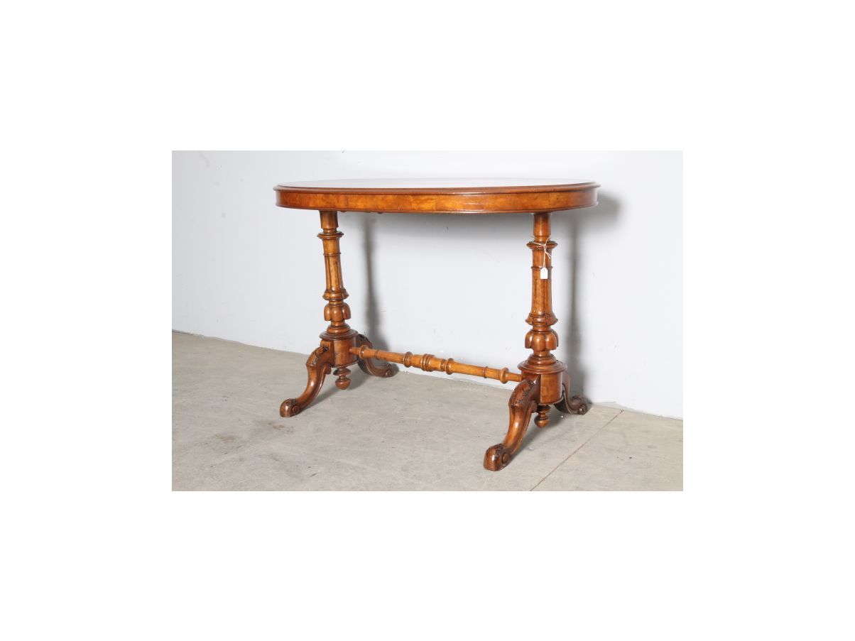 Vintage walnut and briar console (19th century), image