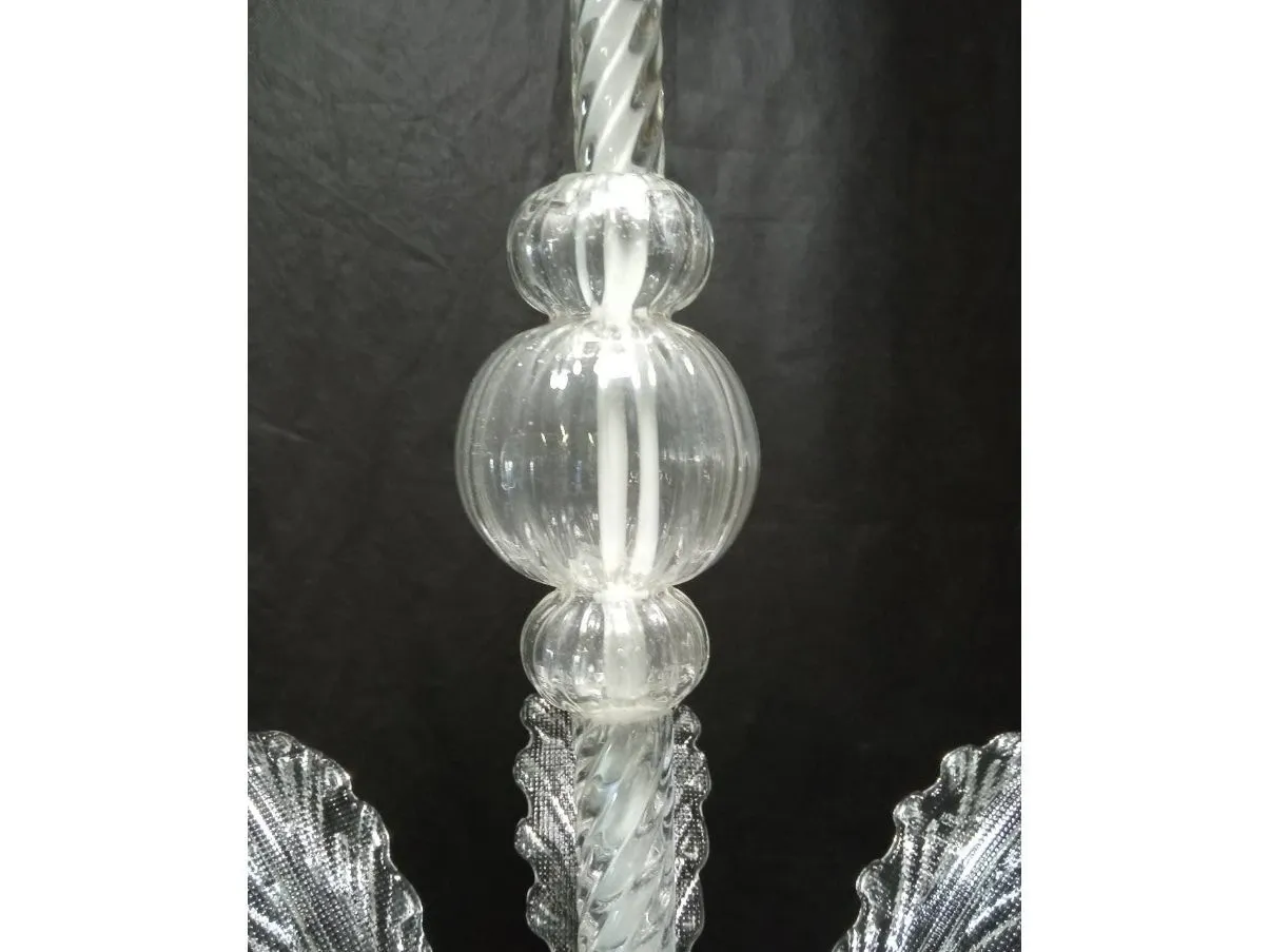 Vintage Murano glass chandelier (1940s) 8