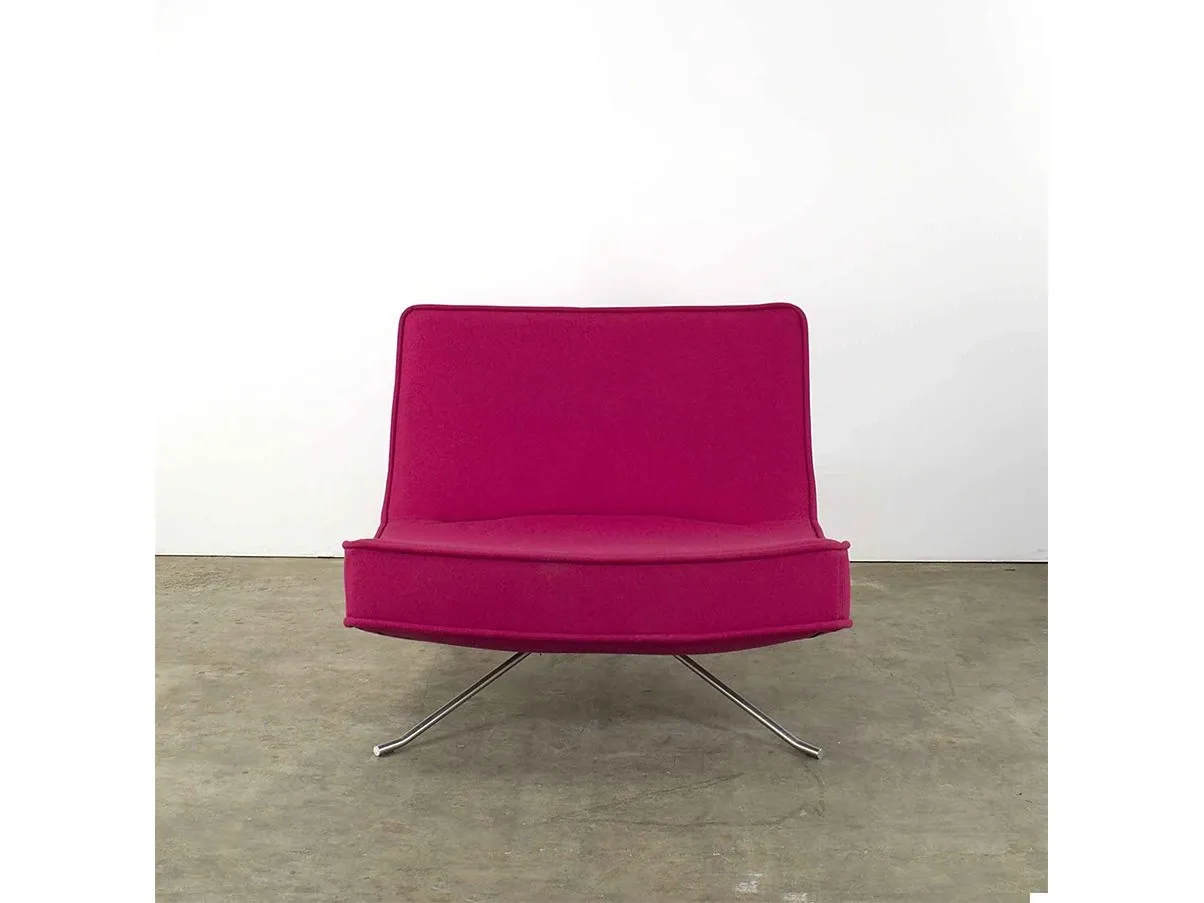 Pop upholstered armchair in fabric (purple) 3