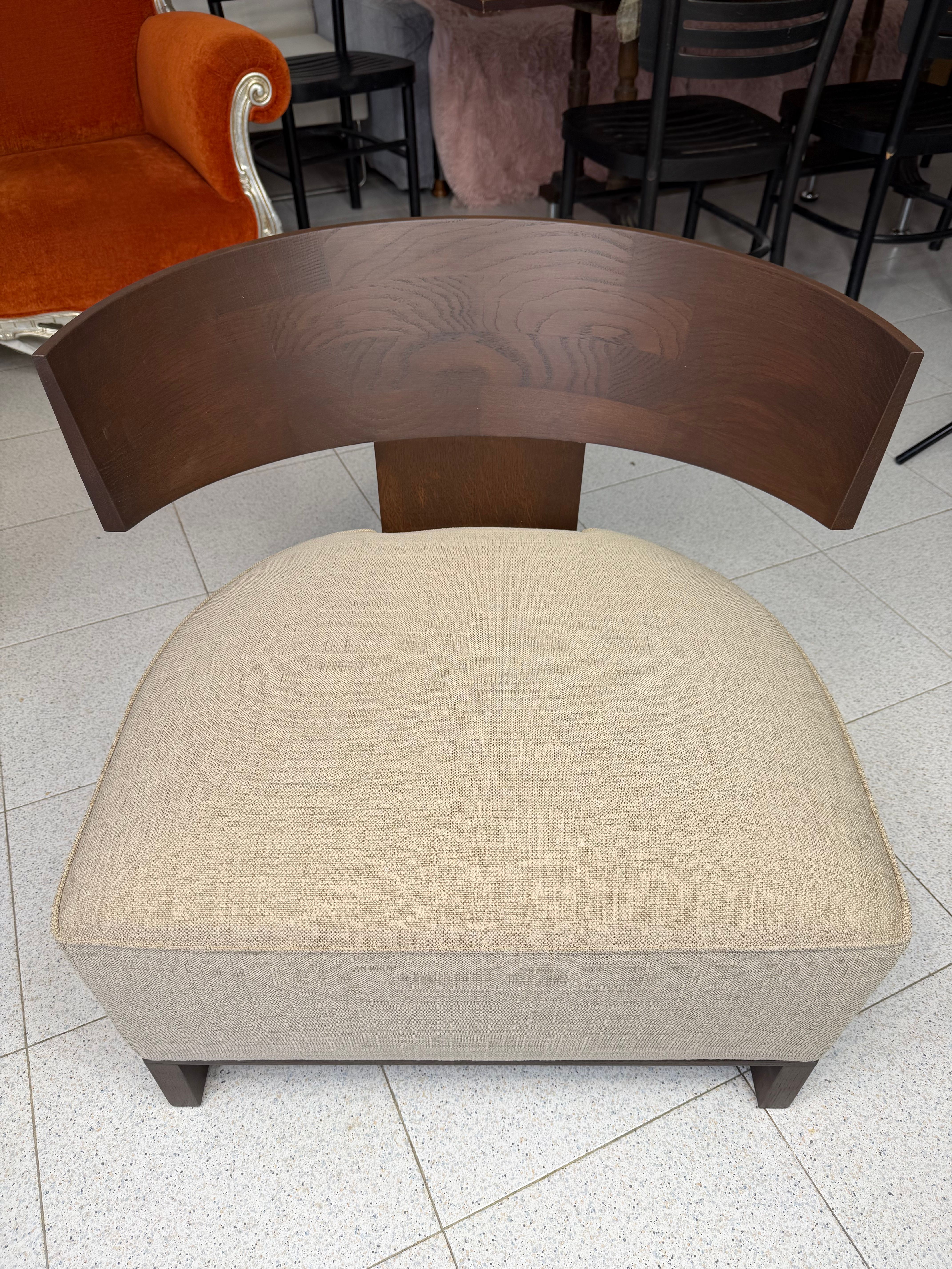 Poltrona Clipper in rovere scuro Front