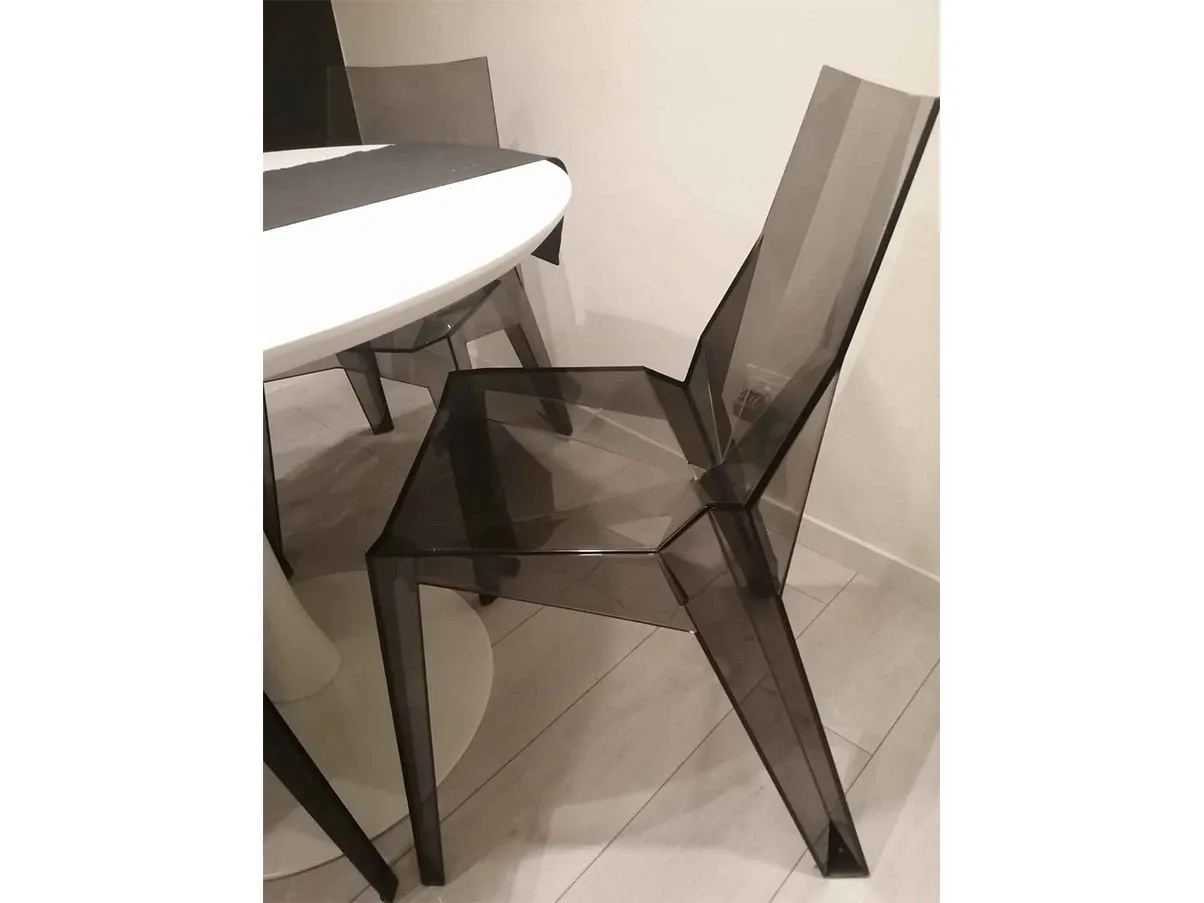 Set of 4 Poly SL42 chairs in transparent polycarbonate, Bonaldo 6