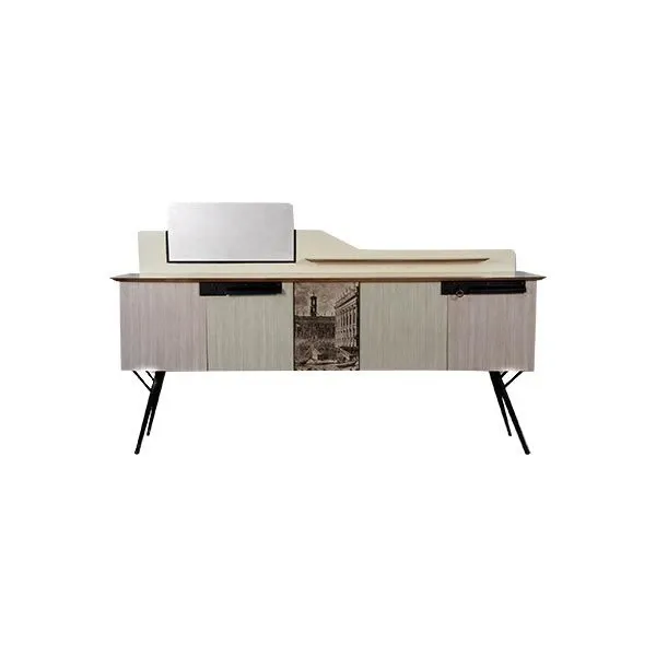 Sideboard in formica con specchio vintage (anni'60), image