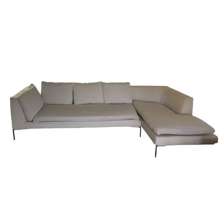 Charles corner sofa in cream fabric, B&B Italia image