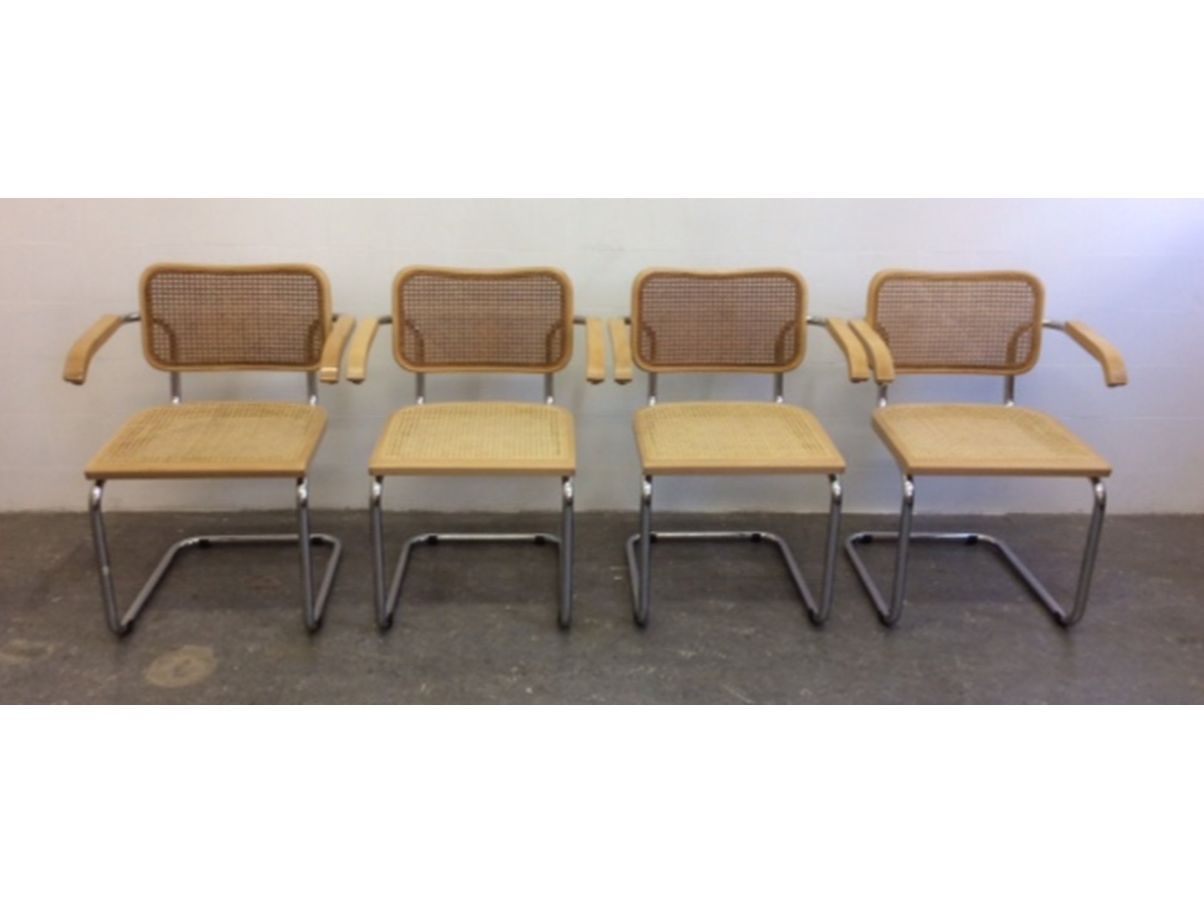 Set of 4 Cesca chairs with armrests, CiDue image