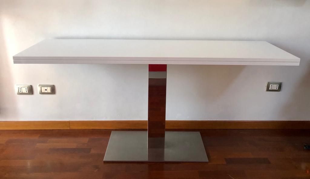 Consolle/tavolo allungabile bianco Front
