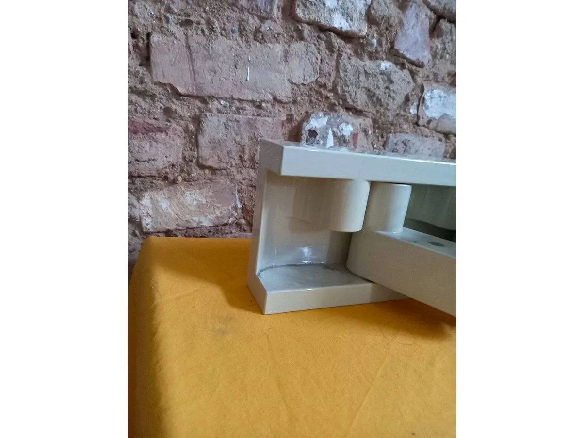 Vintage Wandgarderobe Minivip aus weißem ABS (70er Jahre) 6