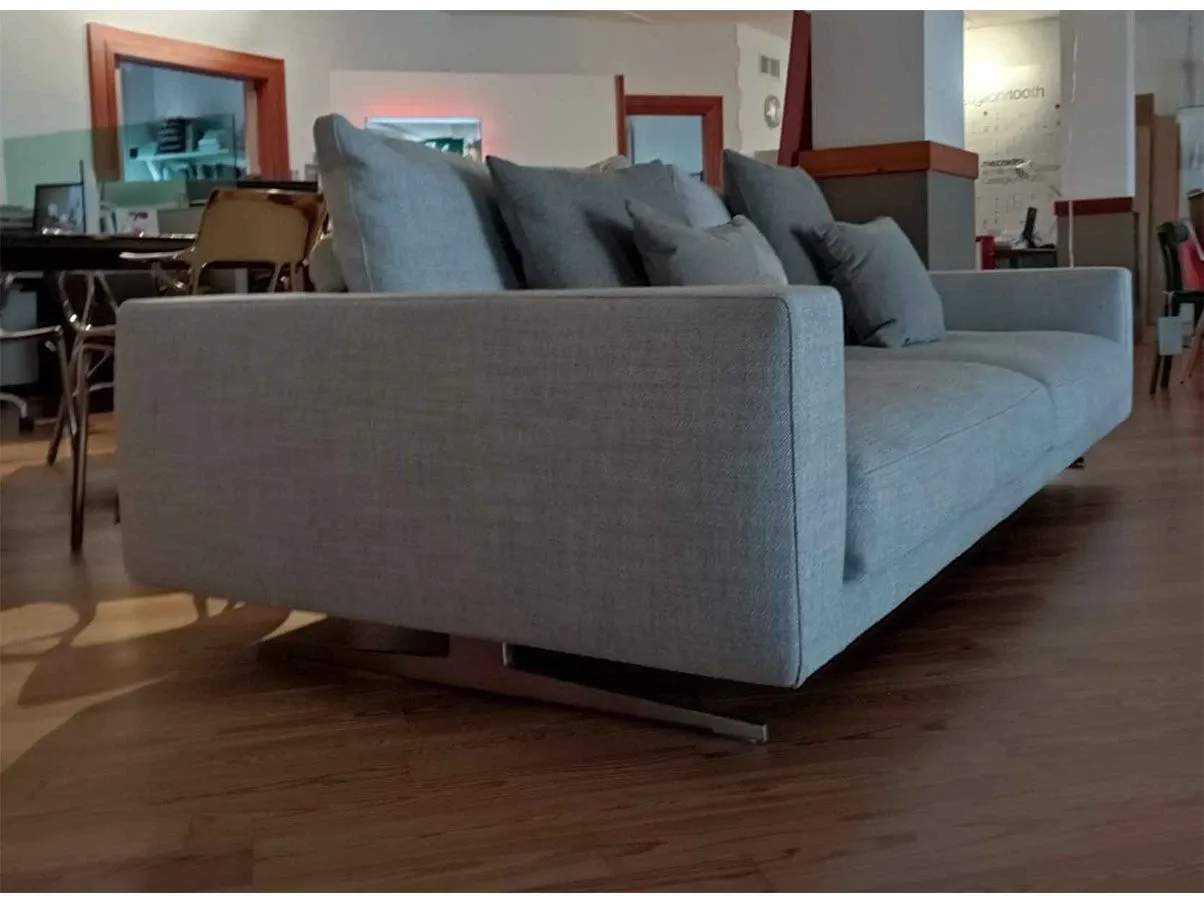 Campiello 3 seater sofa in fabric (gray) 4