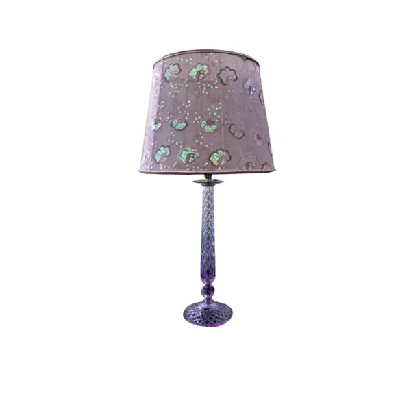 Purple Murano glass table lamp, IPM light image