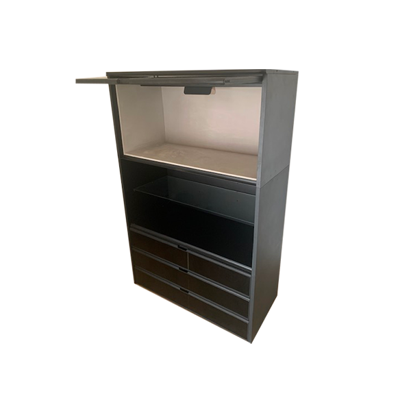 Storage unit with 3 modules (black), Acerbis image