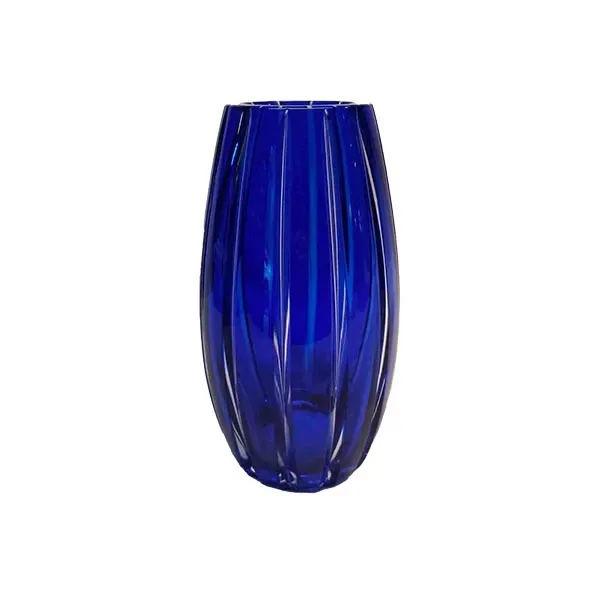 Bombè crystal vase (blue), Mario Cioni image