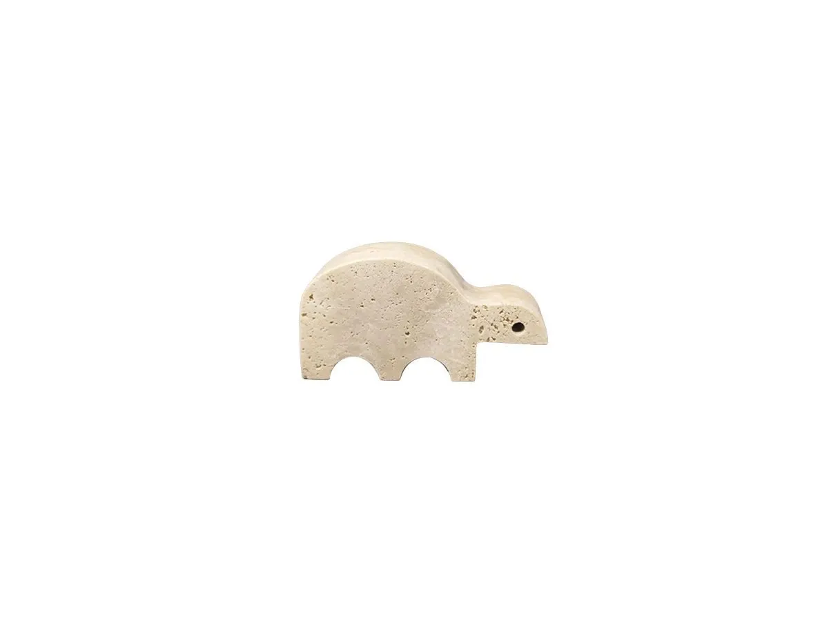 Vintage turtle travertine sculpture (1970s), Fratelli Mannelli image