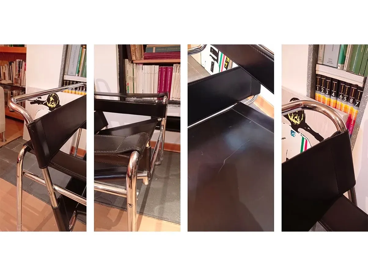 Set of 2 Wassily armchairs by Marcel Lajos Breuer 4
