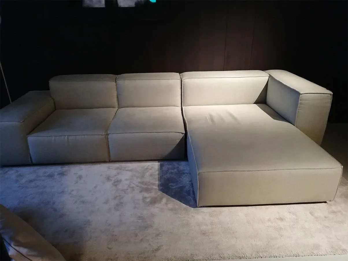 Divano 3 posti Neowall con penisola (beige), Living Divani 4