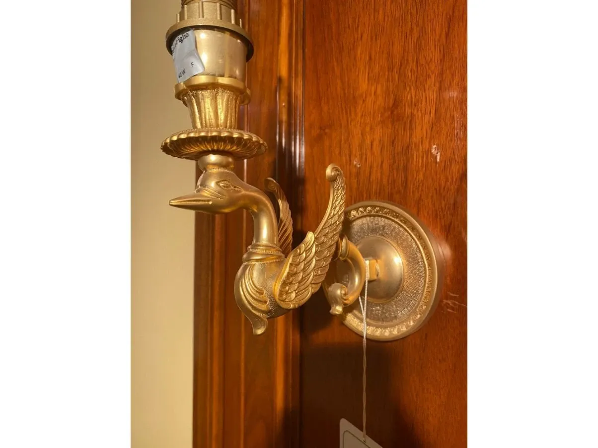 Gold swan applique with inlays, Ciulli 1902 6