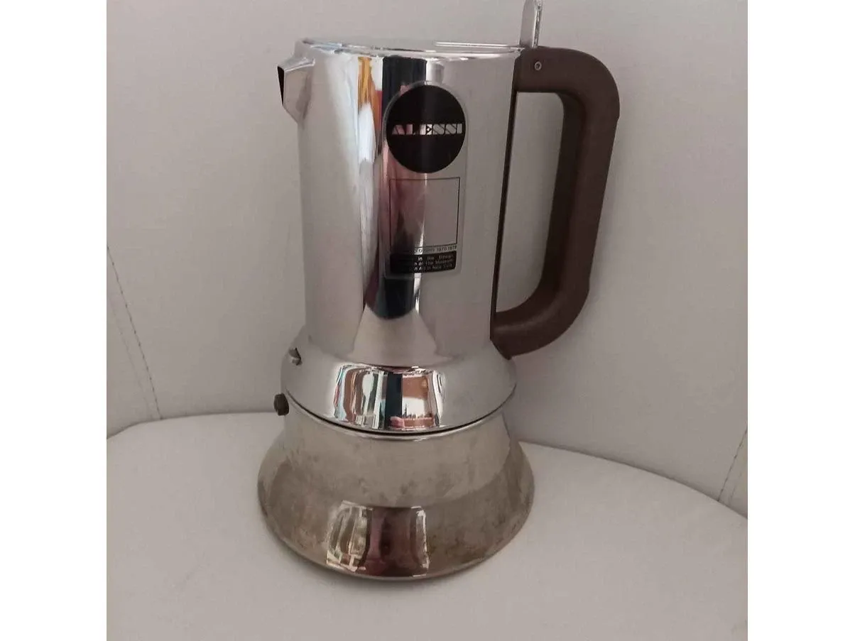 Richard Sapper Espressokocher 9090 aus Edelstahl 1