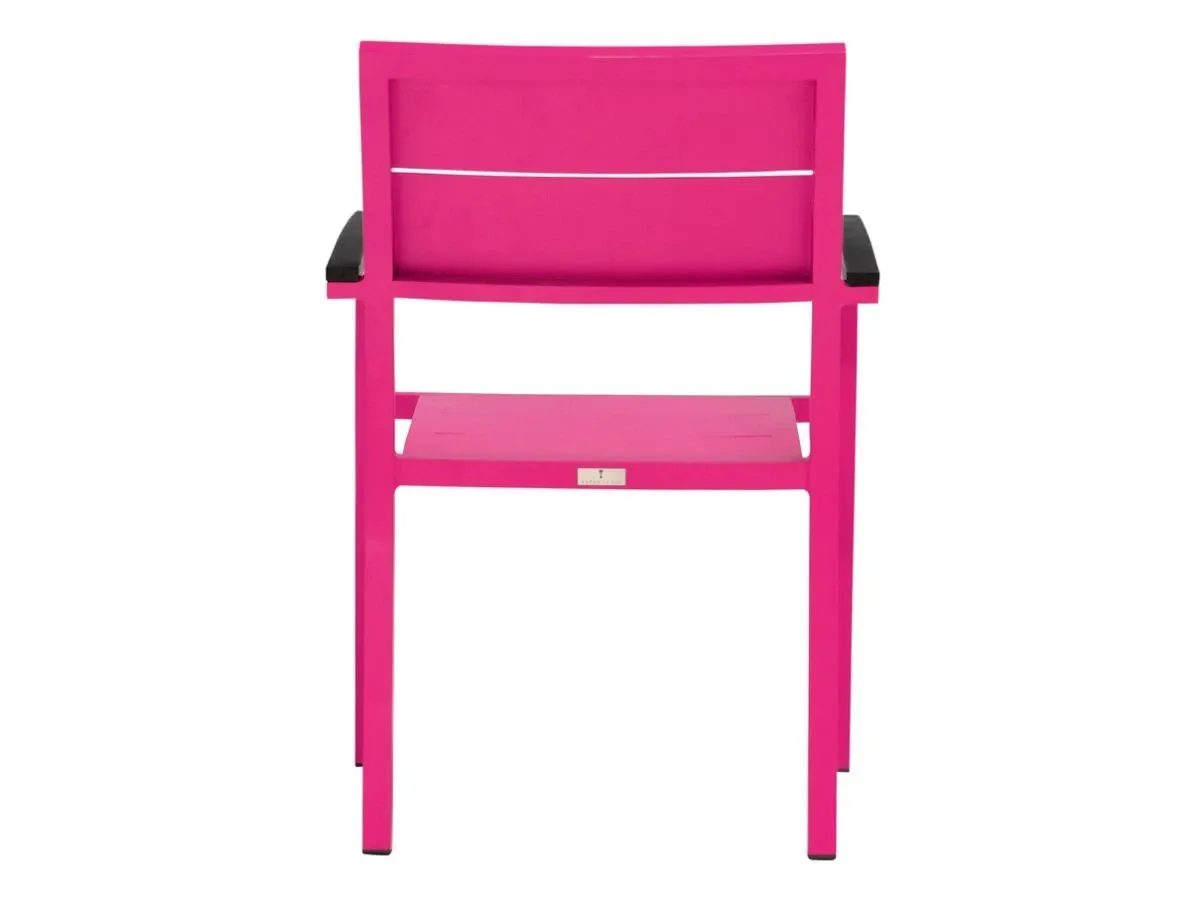 Fuchsia stackable Duo chair, Janus et Cie 2