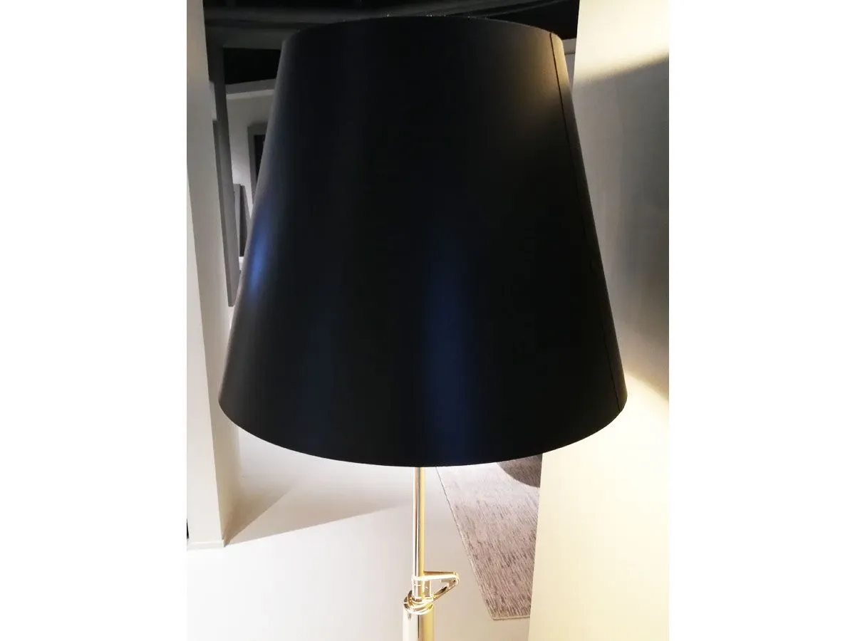 Lampada da terra Gun Lounge alluminio e carta (nero), Flos 4