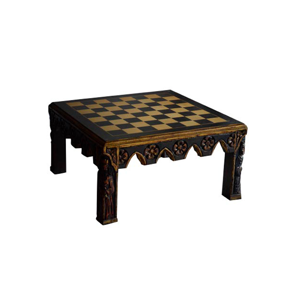 Vintage Spanish wooden chessboard (1970s), image