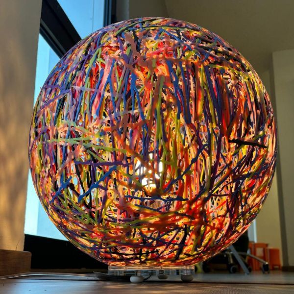 Lampada da terra Reload in metacrilato multicolor, Emporium  Main