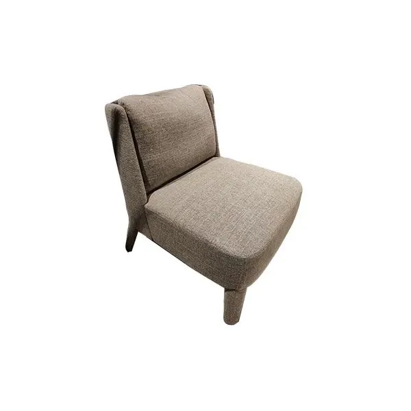 Cecile armchair covered in fabric (grey) 