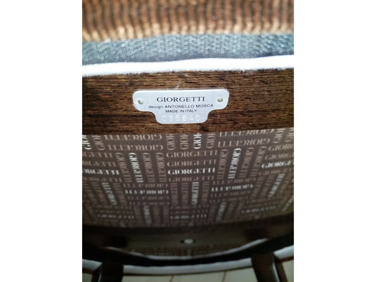 Poltroncina Margot in velluto marrone, Giorgetti 1