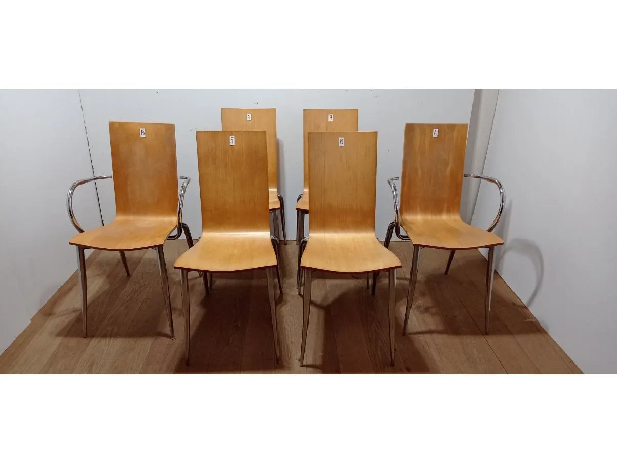 Set 6 sedie vintage Olly Tango, Driade  2