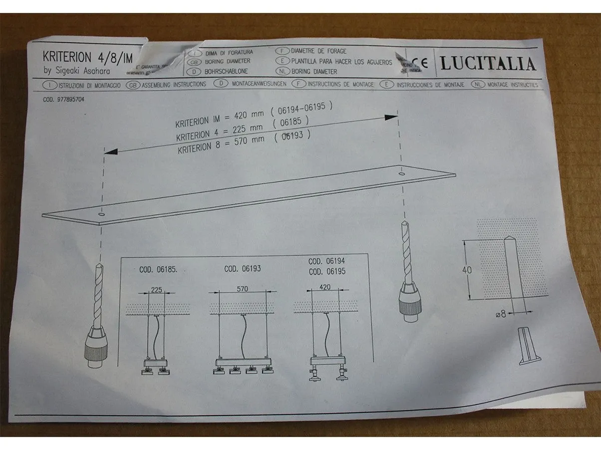 Lampada a sospensione Kriterion H4S in alluminio, Lucitalia 4