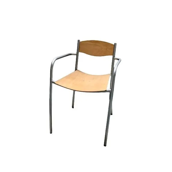 XX Light chair in steel and birch, Zeus image