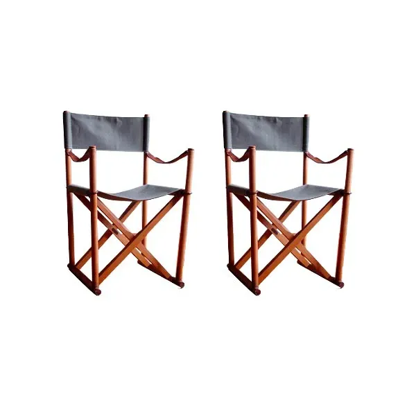 Set of 2 vintage wooden folding chairs, Interior image