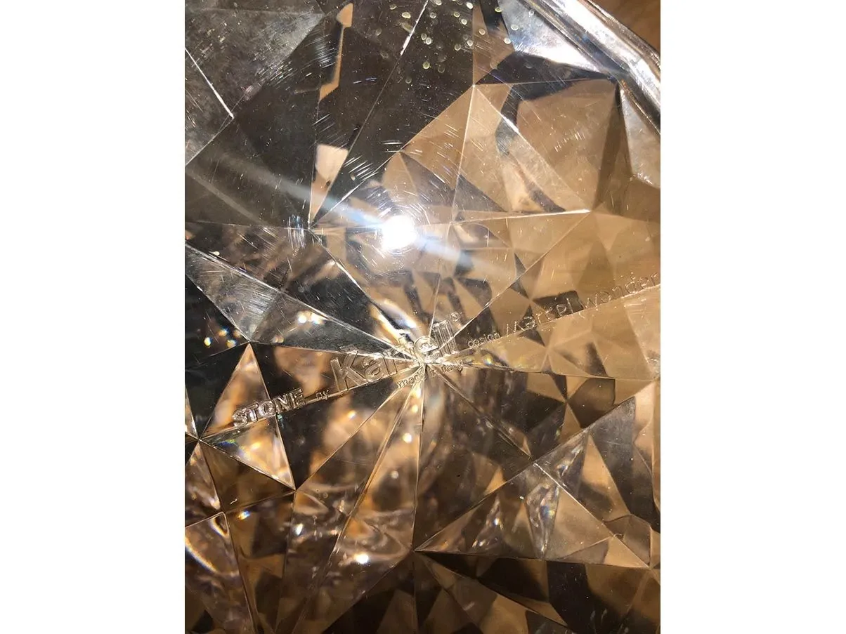 Sgabello Stone in materiale plastico (trasparente) 3