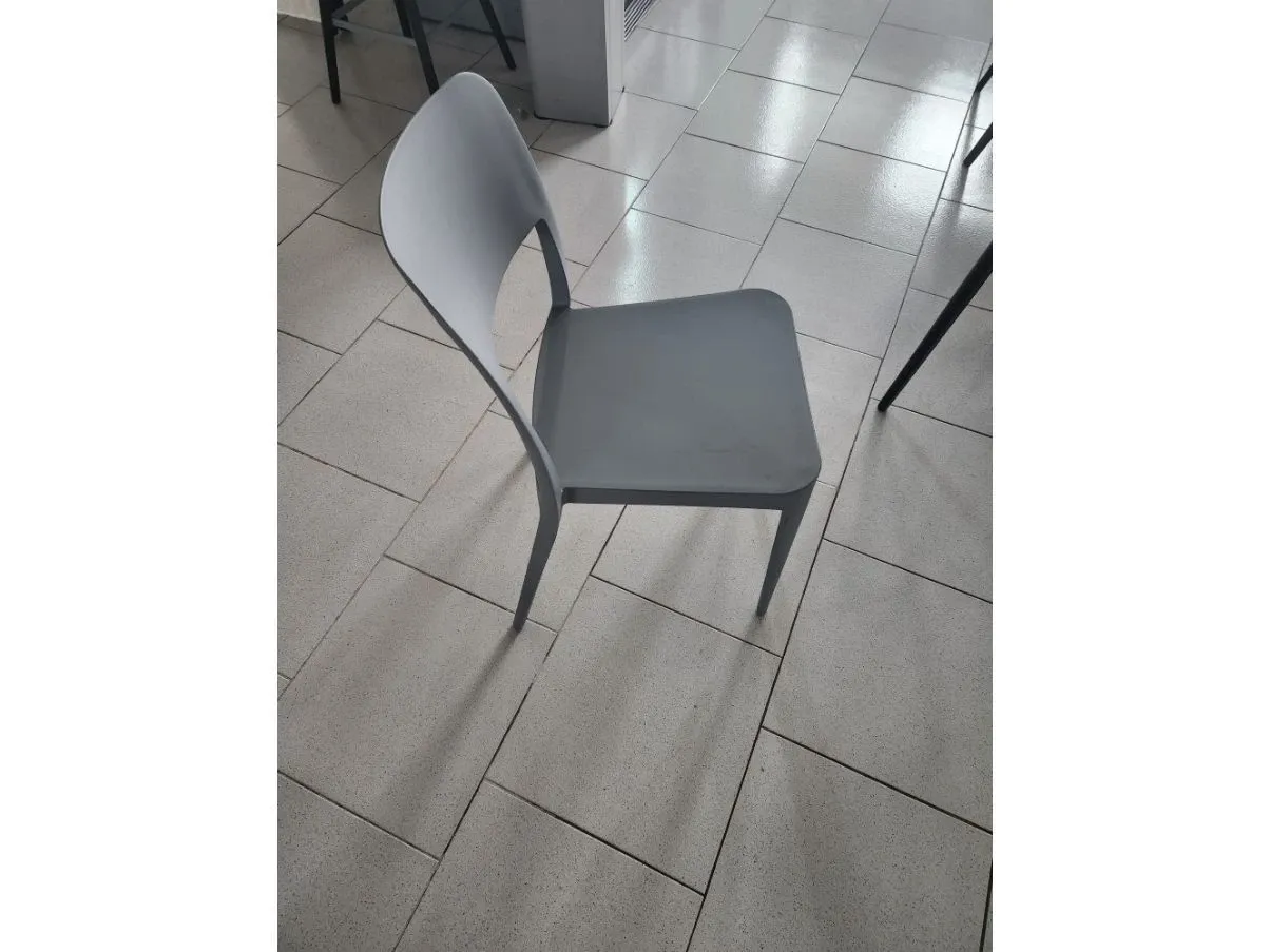 Set 4 sedie impilabili grigio, MD Work 3