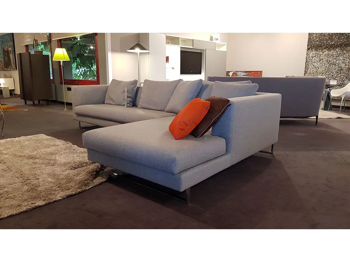 Divano angolare in tessuto (grigio), Cristian Divani 4