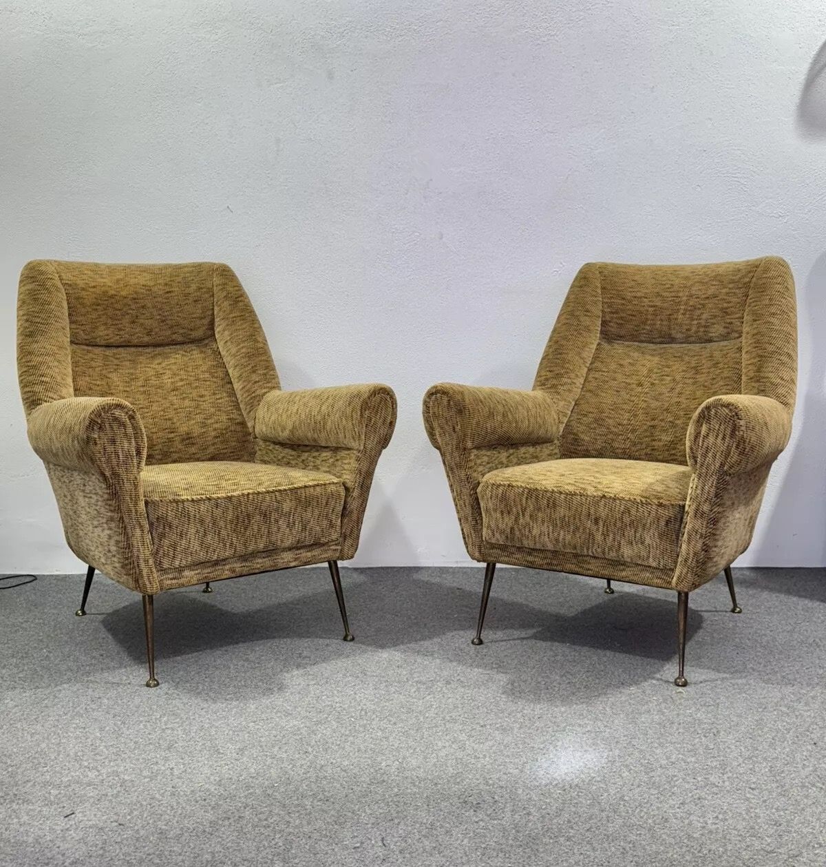 Coppia Di Poltrone Anni ‘50 Gigi Radice Design Mid-century Main