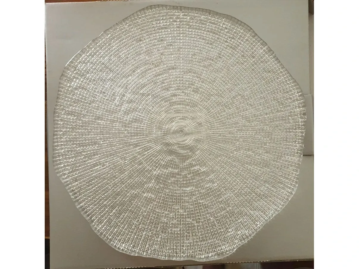 Set of 6 Diamantè centerpieces in transparent glass, IVV 1