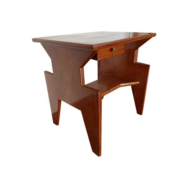 Low rectangular table in walnut wood (1950s) image