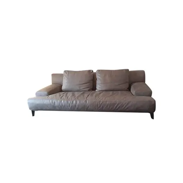 Ronny 4-seater sofa in Nabuk leather, Alberta Salotti image