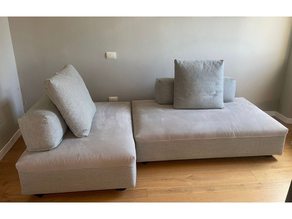 Modular sofa 2 modules Monopoli in fabric, Desirée Main