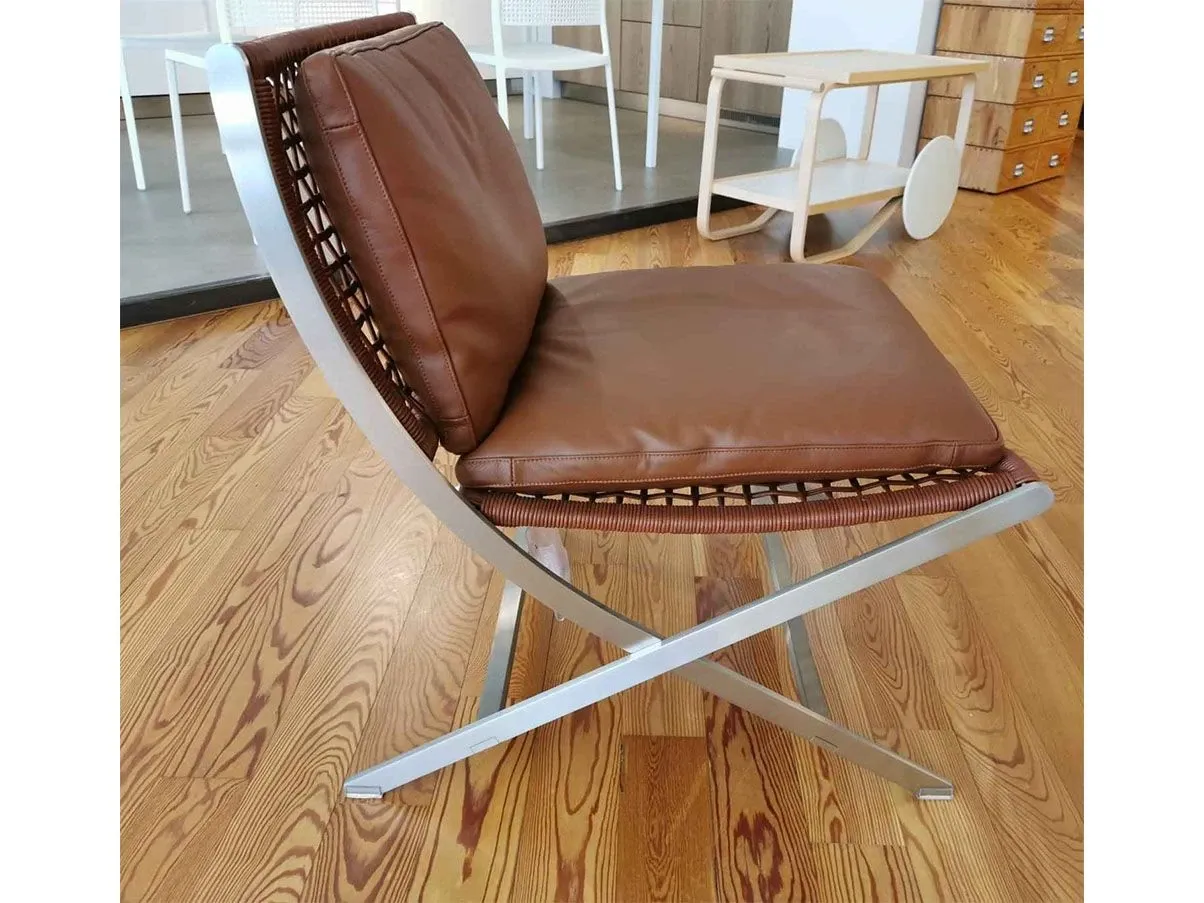Peter armchair by Antonio Citterio in leather 5