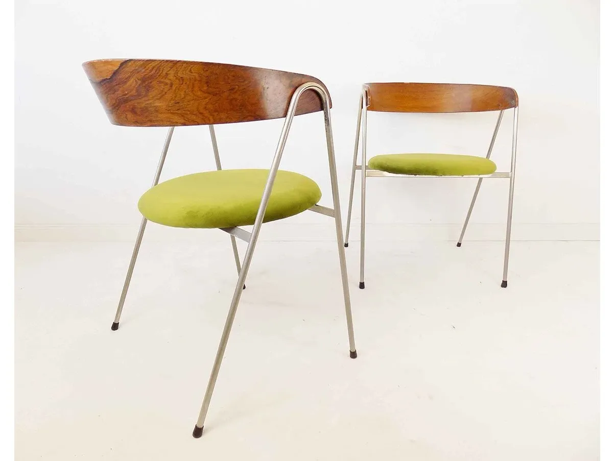 Set of 2 702/2 chairs by Roland Rainer 9
