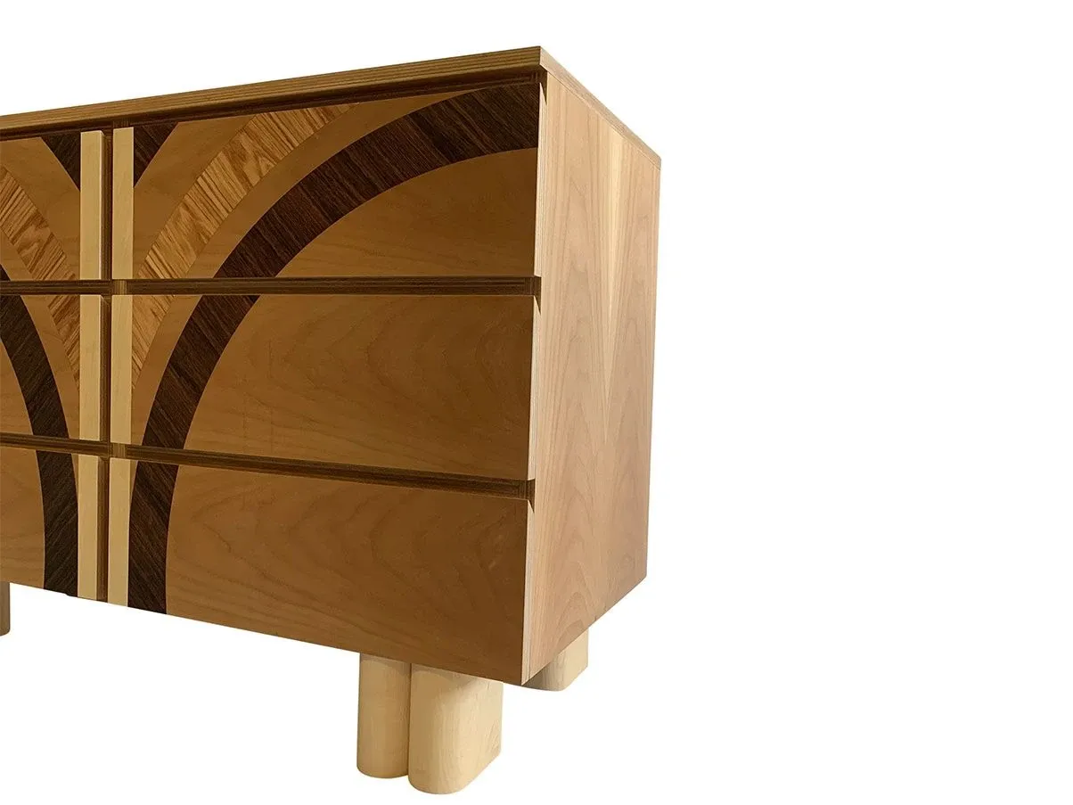 FS008 chest of drawers with 6 drawers in Art Déco style, Carpanese Home 1