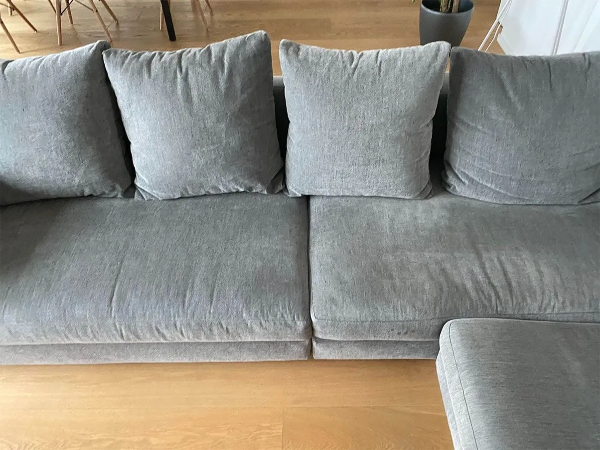 Divano angolare Reversi 14 in tessuto (grigio) 1