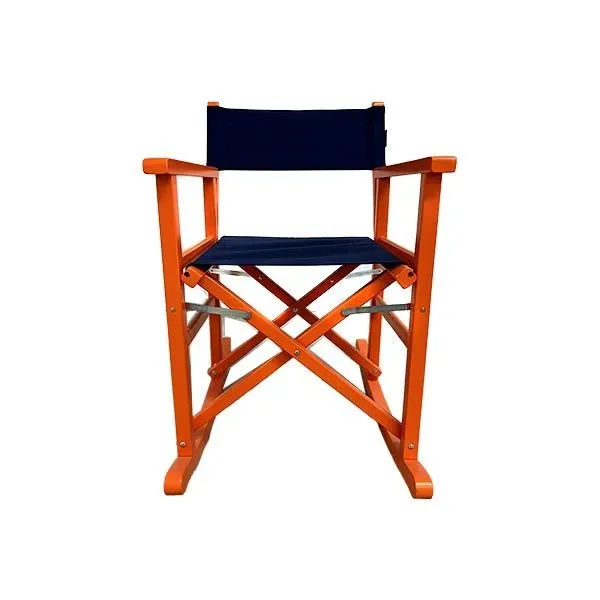 Sedia a dondolo da regista (blu/arancione), Swingdesign image