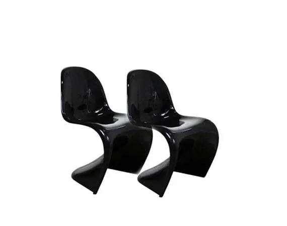 Set of 2 Panton S chairs in plastic material (1989), Vitra image