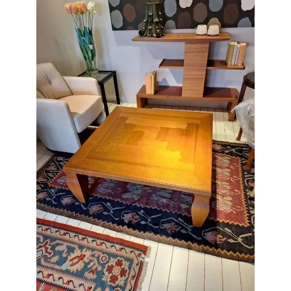 Tavolino basso Tetra in legno ciliegio, Giorgetti 1