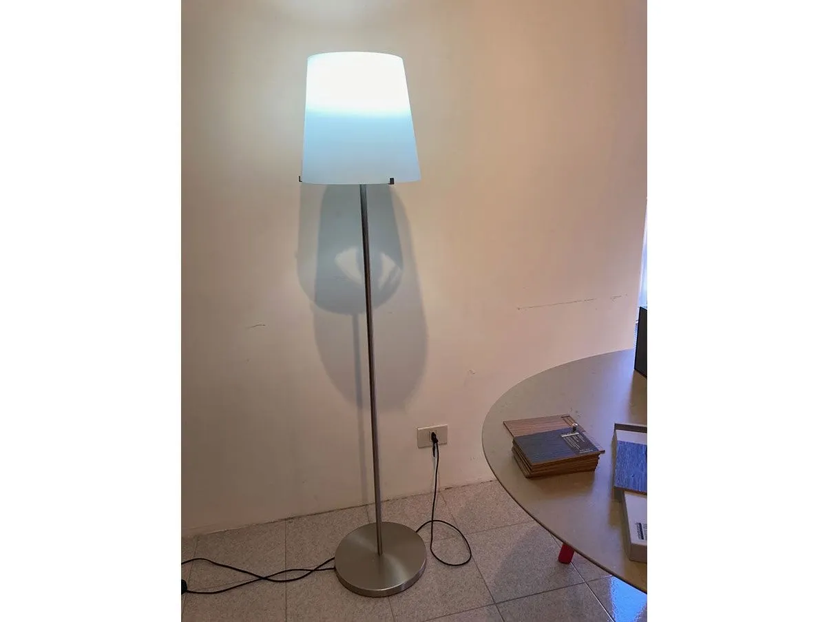 Lampada da terra 3247 con dimmer vetro (bianco), FontanaArte 3